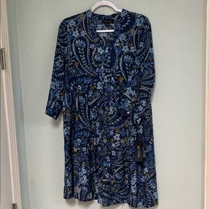 Rachel Zoe Floral Long Sleeve Dress with pockets!